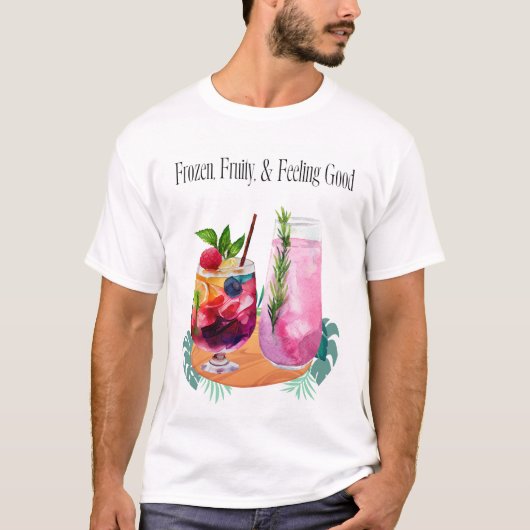 夏の飲み物 Tシャツ (正面)