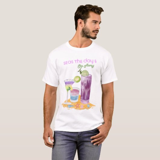 夏の飲み物 Tシャツ (正面フル)