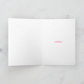 夏の香り誕生日カード歓迎の挨拶 カード (内部)