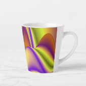 夏の魔法、抽象芸術3Dアート カフェラテマグ (右)