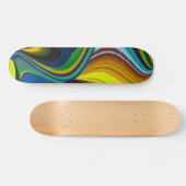 夏の魔法、抽象芸術3Dアート スケートボード (横)