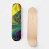 夏の魔法、抽象芸術3Dアート スケートボード (正面)