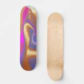 夏の魔法、抽象芸術3Dアート スケートボード (正面)