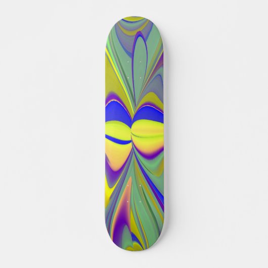 夏の魔法、抽象芸術3Dアート スケートボード (正面)