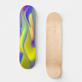 夏の魔法、抽象芸術3Dアート スケートボード (正面)