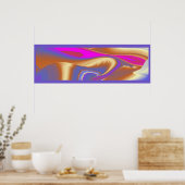 夏の魔法、抽象芸術3Dアート ポスター (キッチン)