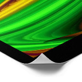 夏の魔法、抽象芸術3Dアート ポスター (角)