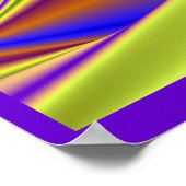 夏の魔法、抽象芸術3Dアート ポスター (角)