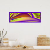 夏の魔法、抽象芸術3Dアート ポスター (キッチン)