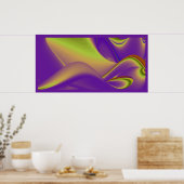 夏の魔法、抽象芸術3Dアート ポスター (キッチン)