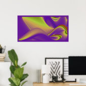 夏の魔法、抽象芸術3Dアート ポスター (ホームオフィス)