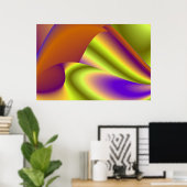 夏の魔法、抽象芸術3Dアート ポスター (ホームオフィス)