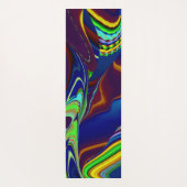 夏の魔法、抽象芸術3Dアート ヨガマット (裏面)
