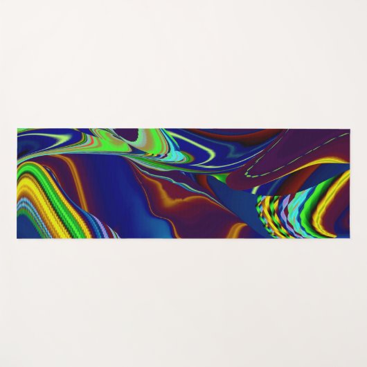 夏の魔法、抽象芸術3Dアート ヨガマット (正面(横))