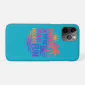 夏の鮮やかタイポグラフィコラージュとグラフィックファス Case-Mate iPhoneケース (裏面(横))