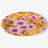 夏の鮮やかフローラ – ドーパミンドレッシング –  ペーパープレート (アングル)