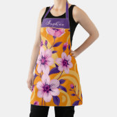 夏の鮮やか花模様 – ドーパミンスタイル エプロン (インサイチュ)