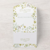 夏の鳥 オールインワン招待状 (外側)