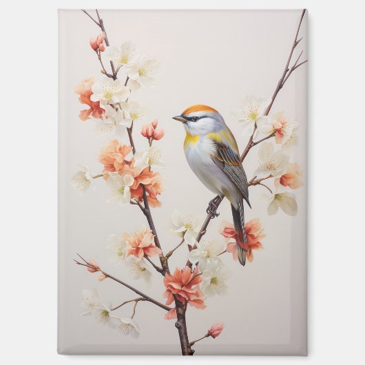 夏の鳥 マグネット (正面)