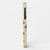 夏の黄色いミツバチと花のパターン Case-Mate iPhoneケース (裏面/左)