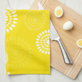 夏の黄色い花 タオル (四つ折り)