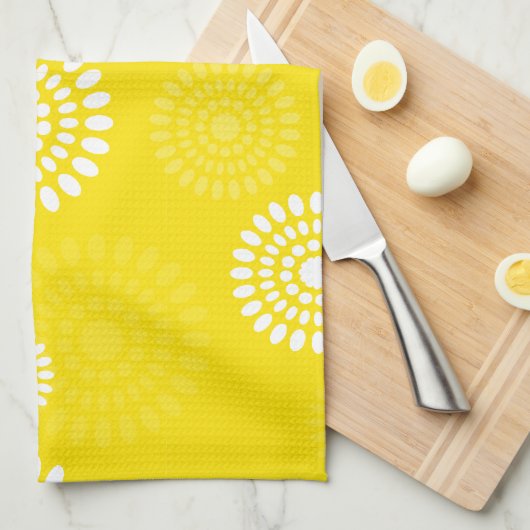 夏の黄色い花 タオル (四つ折り)
