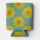 夏の黄色のタンポポ花の色は任意 缶クーラー (正面)