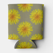 夏の黄色のタンポポ花の色は任意 缶クーラー (正面)