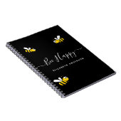 夏の黒い名前をカスタムする蜂の大学が支配 ノートブック (右側)
