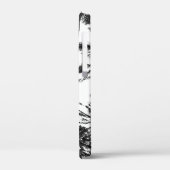 夏の黒と白の熱帯ヤシの木の楽園 Case-Mate iPhoneケース (裏面 / 左)