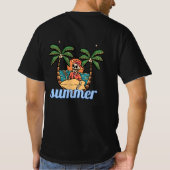 夏の黒Tシャツ Tシャツ (裏面)