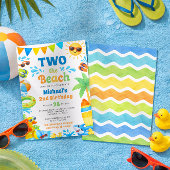 夏の2歳の誕生日招待状 - Two the Beach 招待状