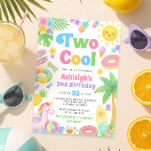 夏の2番目の誕生日招待状- クール 2 招待状