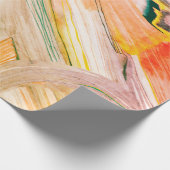 夏の70代キャンディおもしろいギフトラップ ラッピングペーパー (角)