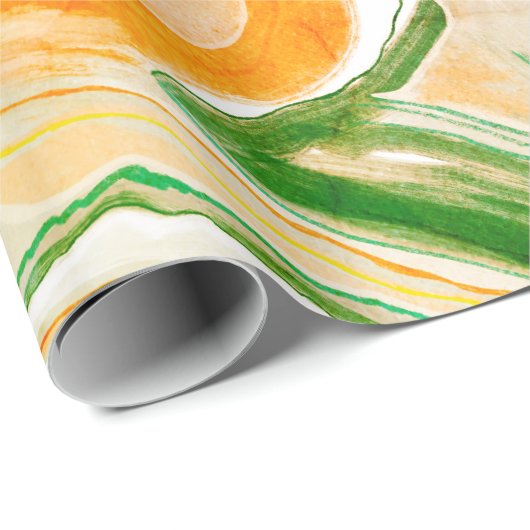 夏の70代キャンディおもしろいギフトラップ ラッピングペーパー (ロールコーナー)