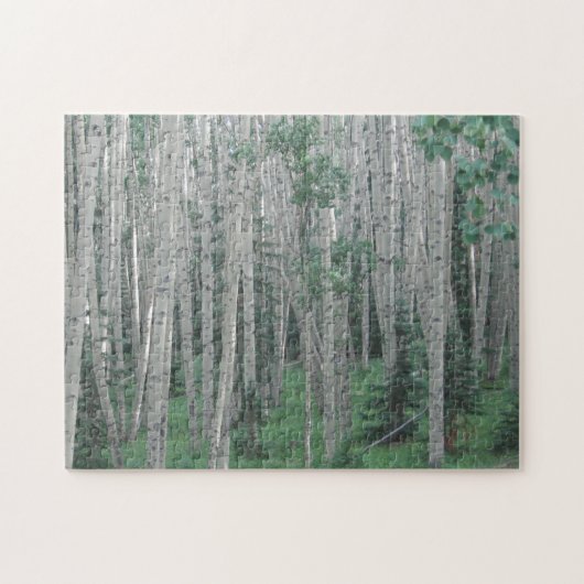 夏の《植物》アスペンツリー – 11x14 - 252個ジグソーパズル ジグソーパズル (横)