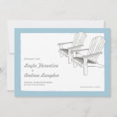 夏のAdirondacksの保存日付の招待状 セーブザデート (正面)