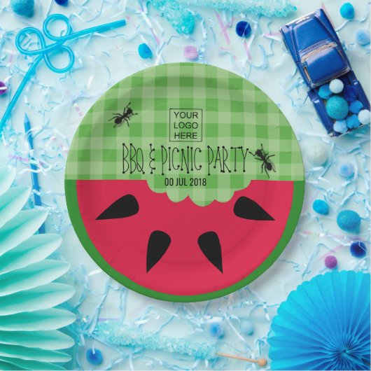 夏のBBQピクニック企業のパーティーのカスタマイズ ペーパープレート (パーティー)