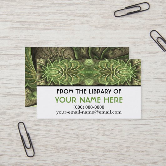 夏のHumメディパーソナライズされたアカード 名刺 (正面/裏面インサイチュ)