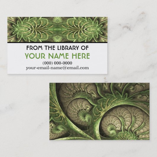 夏のHumメディパーソナライズされたアカード 名刺 (正面/裏面)