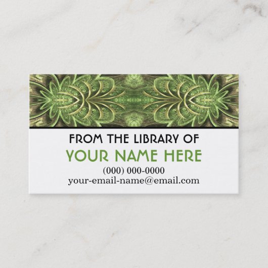 夏のHumメディパーソナライズされたアカード 名刺 (正面)