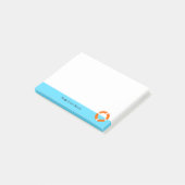 夏のLifebuoyのプールのビーチの海の海の名前をカスタムする ポストイット (アングル)