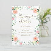夏のSoirée |の夏のパーティの招待状 招待状 (スタンド正面)