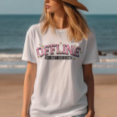 夏のTシャツ、かわいいシャツ、オフラインの邪魔をしない Tシャツ