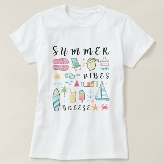 夏のTシャツ Tシャツ (デザイン正面)