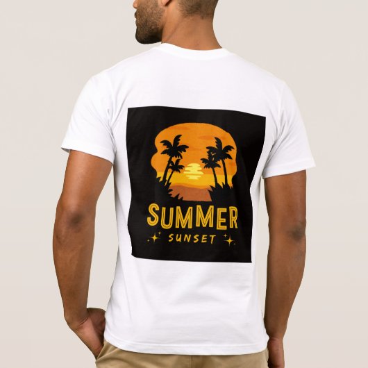 夏のTシャツ Tシャツ (裏面)