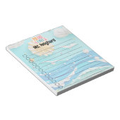 夏のTo Doリスト（パーソナライズ） ノートパッド (アングル)