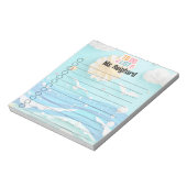 夏のTo Doリスト（パーソナライズ） ノートパッド (回転)