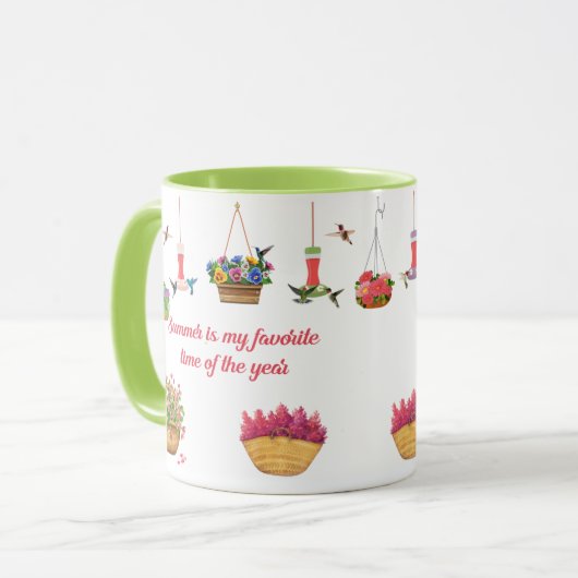 夏はお気に入りの私の季節 マグカップ (正面左)