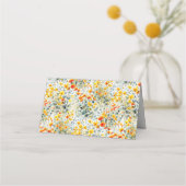 夏はっきりしたのフローラ結婚の プレイスカード (裏面)